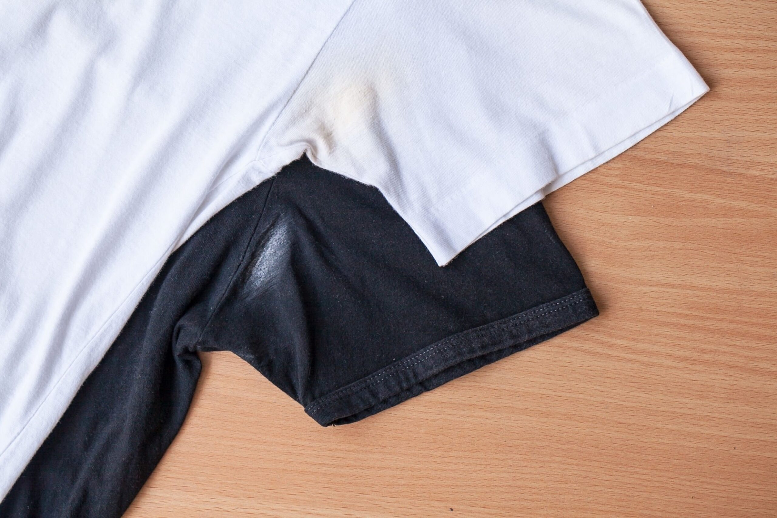 Shirts dirty caused by roll on deodorant